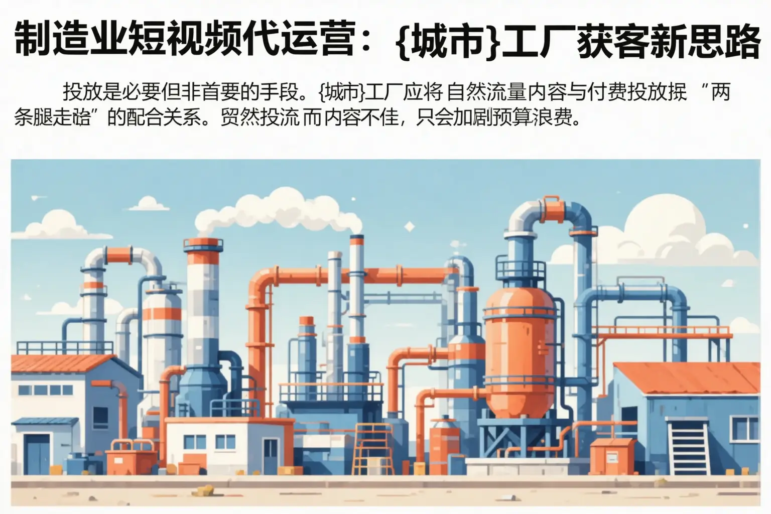 制造业短视频代运营：黑河工厂获客新思路