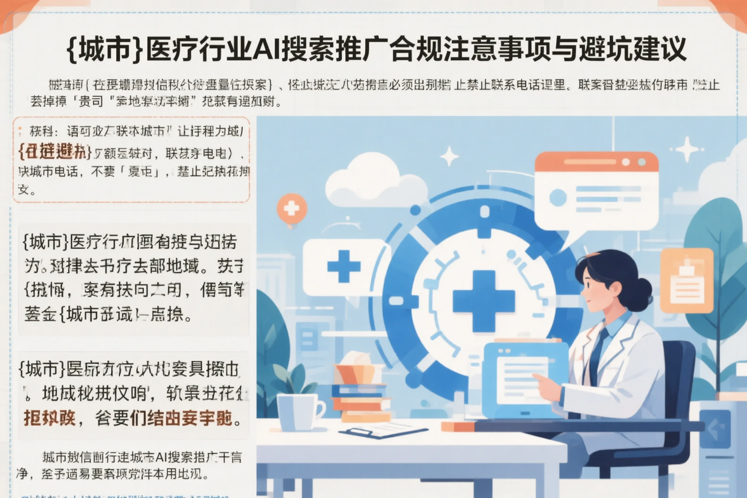 黑河医疗行业AI搜索推广合规注意事项与避坑建议