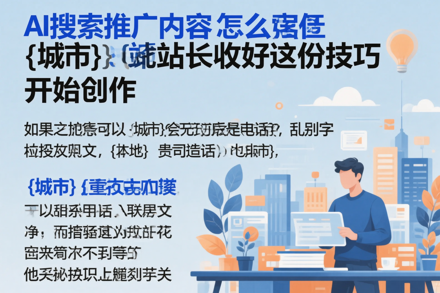 AI搜索推广内容怎么写？黑河站长收好这份技巧