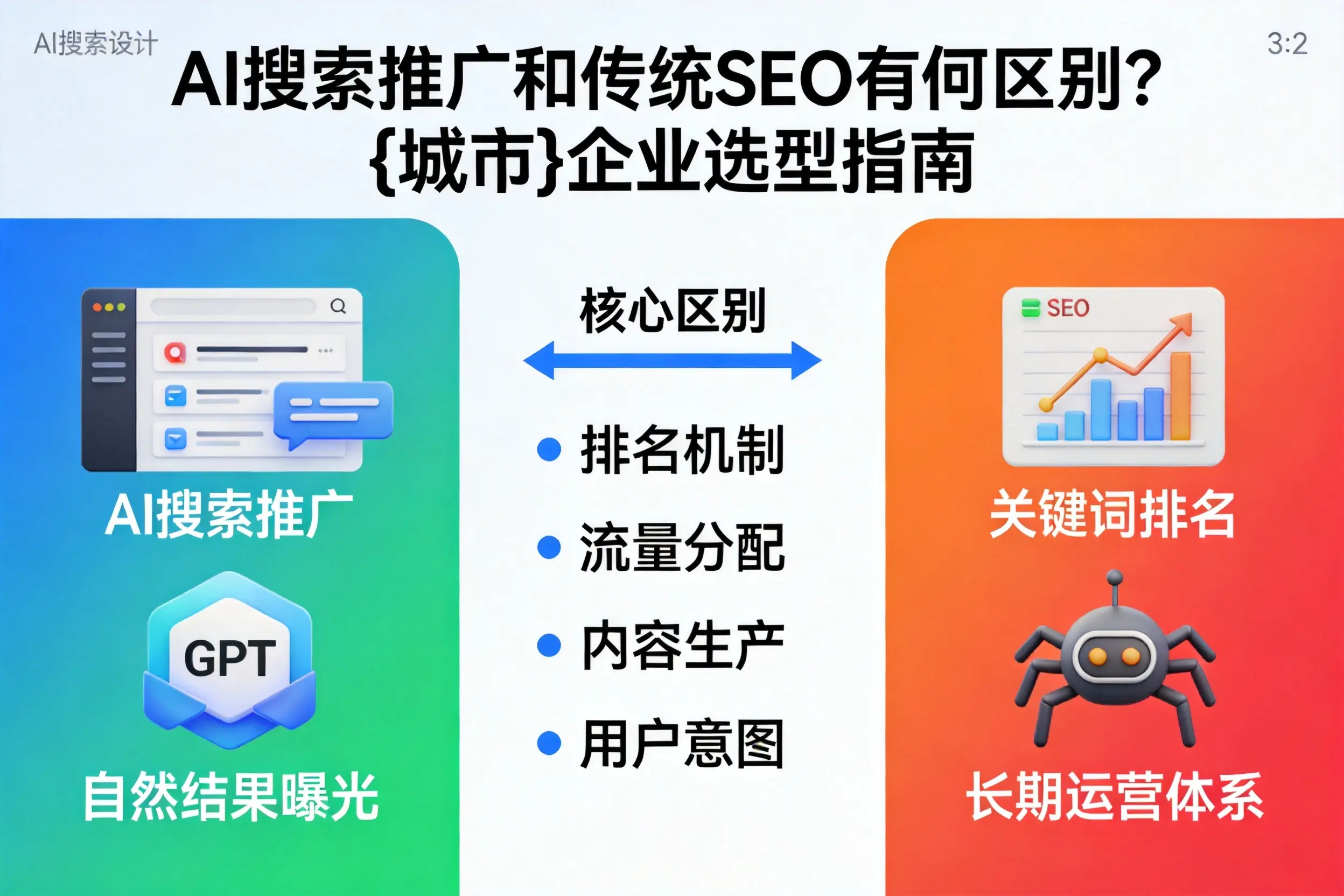AI搜索推广和传统SEO有何区别?黑河企业选型指南