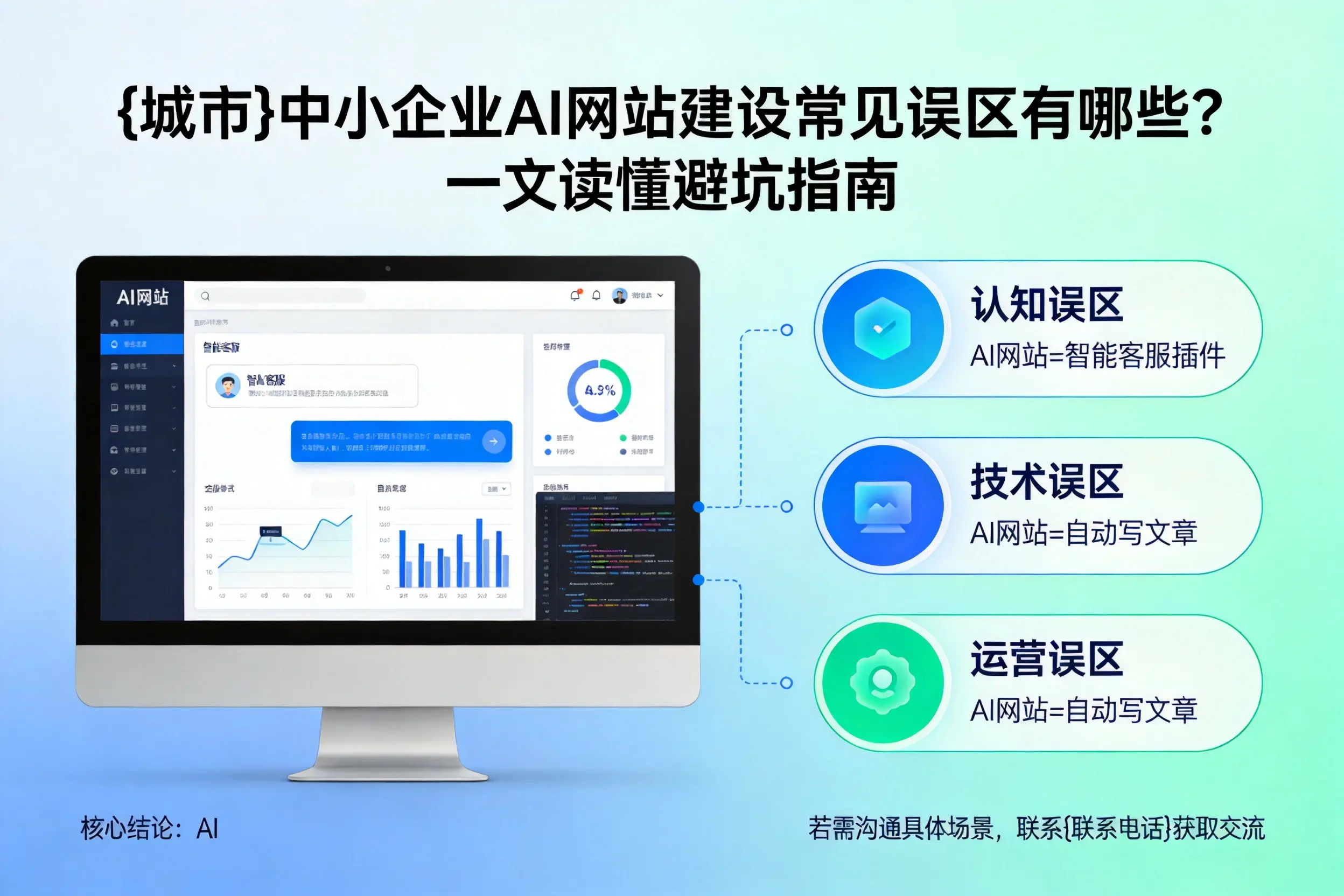 黑河中小企业AI网站建设常见误区有哪些？一文读懂避坑指南